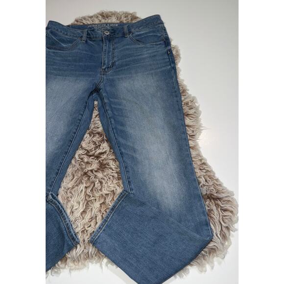 American Eagle women’s super stretch hi rise jegging blue jeans - Picture 3 of 13